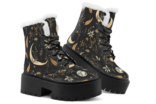 Moonlit Botanica Platform Winter Boots