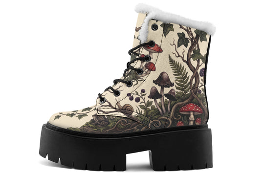Mossy Marvel Platform Winter Boots