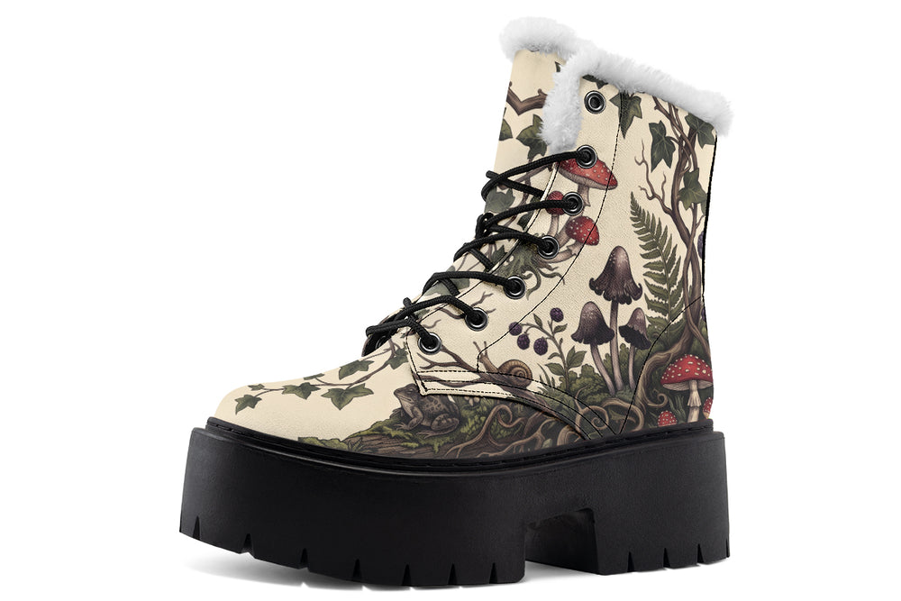 Mossy Marvel Platform Winter Boots