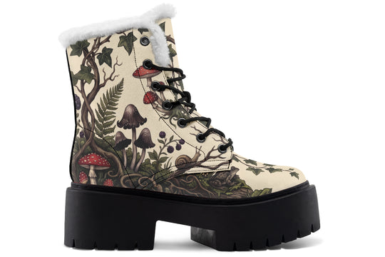 Mossy Marvel Platform Winter Boots