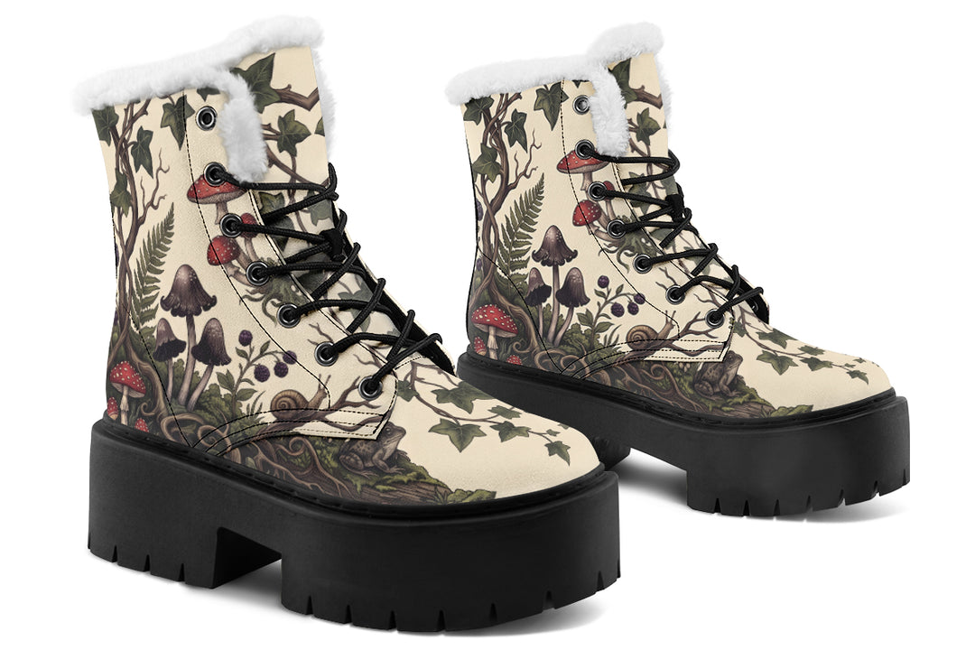 Mossy Marvel Platform Winter Boots
