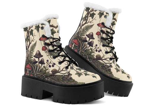 Mossy Marvel Platform Winter Boots
