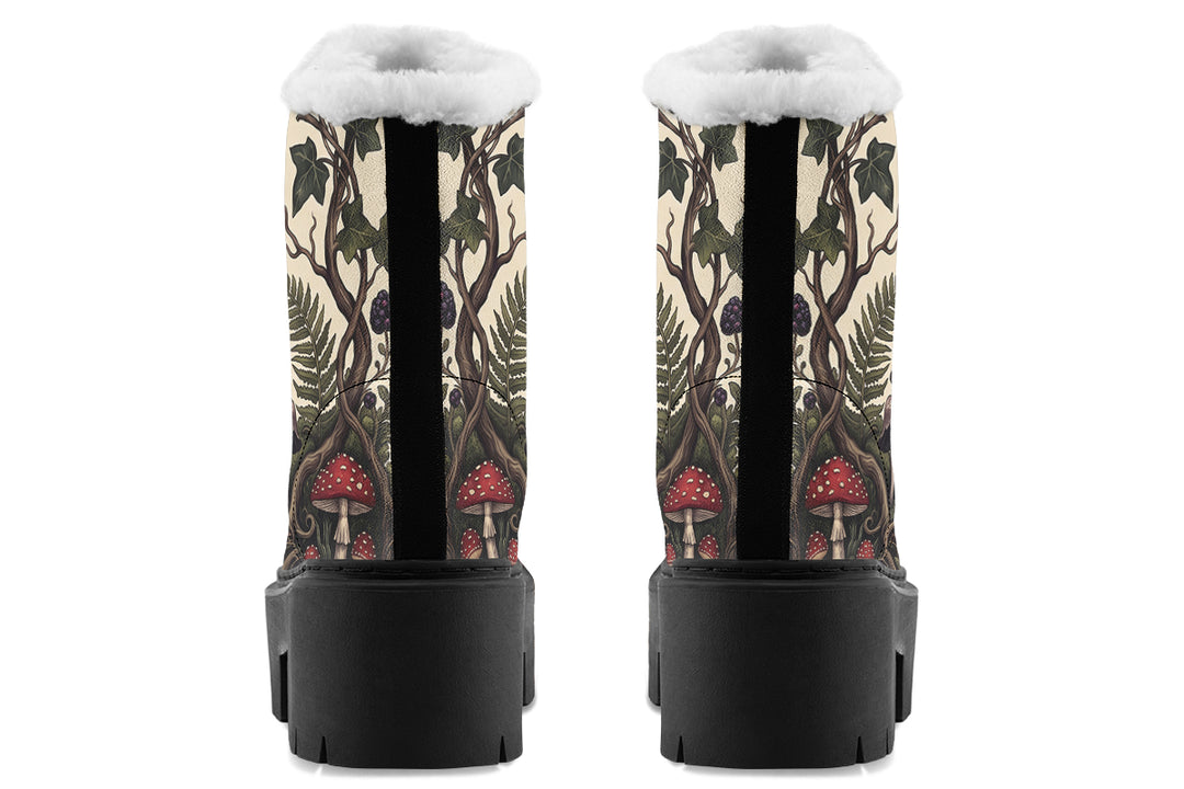 Mossy Marvel Platform Winter Boots