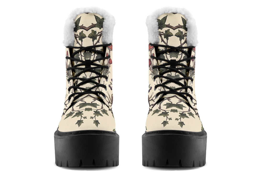 Mossy Marvel Platform Winter Boots