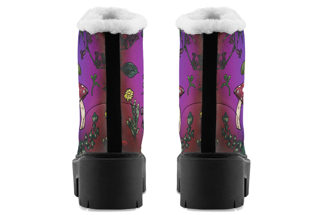 Rainbow Herbology Platform Winter Boots