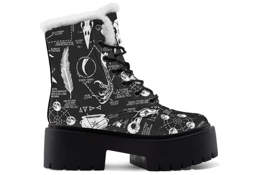 Raven Study Platform Winter Boots