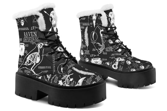 Raven Study Platform Winter Boots