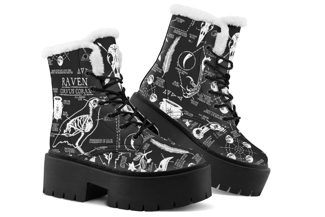 Raven Study Platform Winter Boots