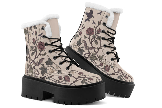 Sky Rose Platform Winter Boots
