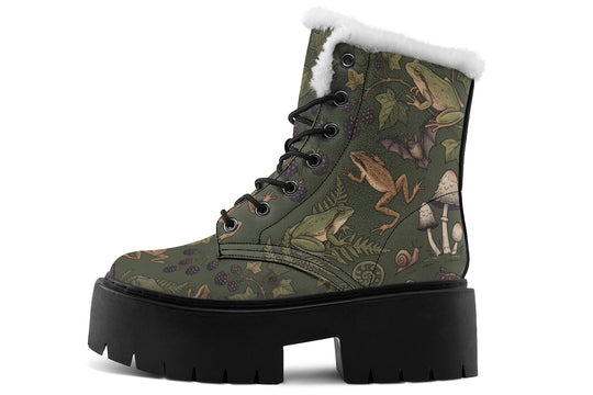 Toadstool Manor Platform Winter Boots