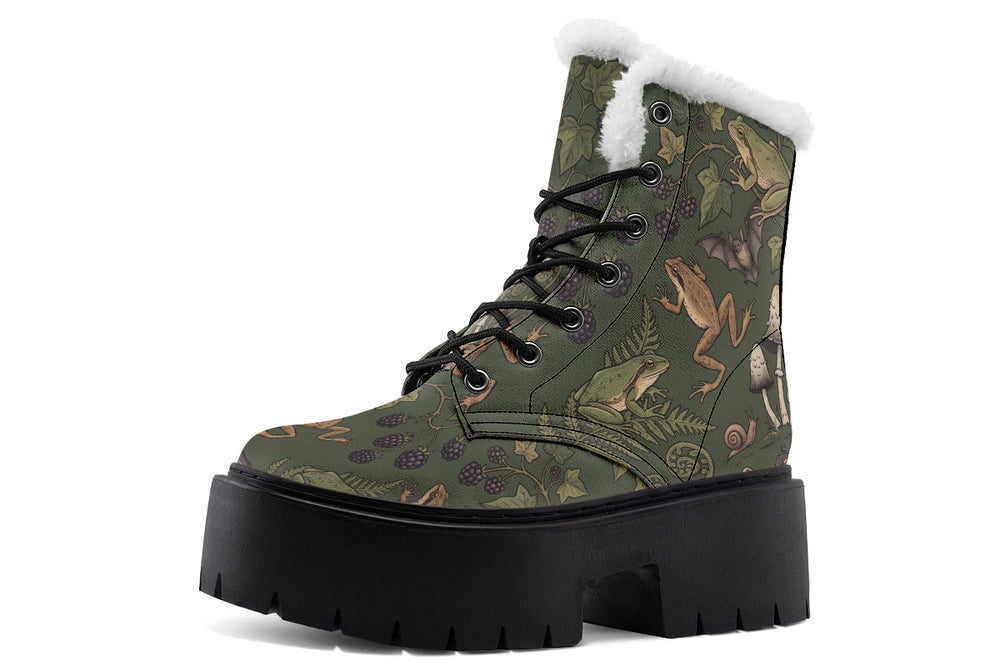 Toadstool Manor Platform Winter Boots