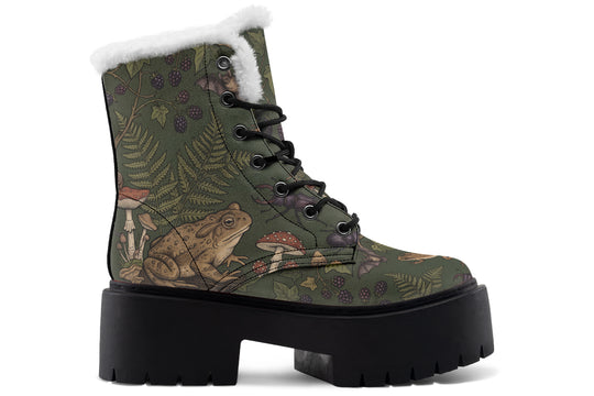 Toadstool Manor Platform Winter Boots