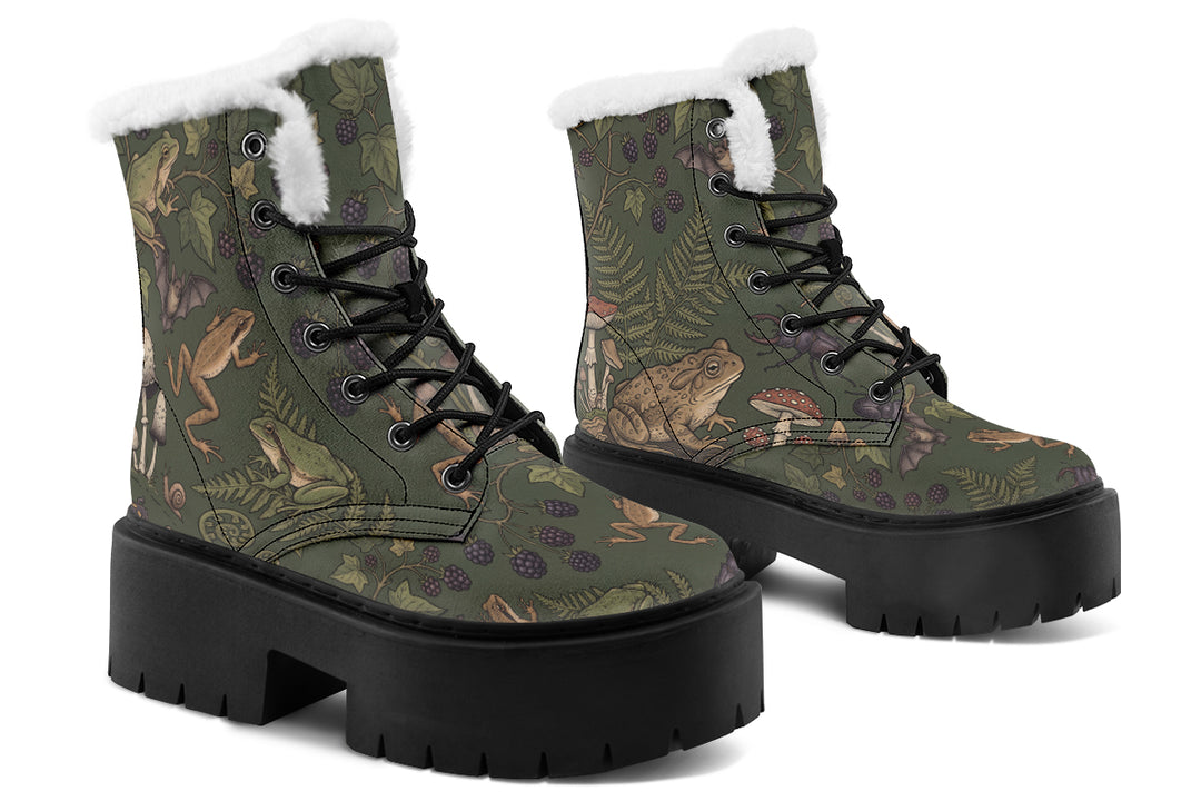 Toadstool Manor Platform Winter Boots