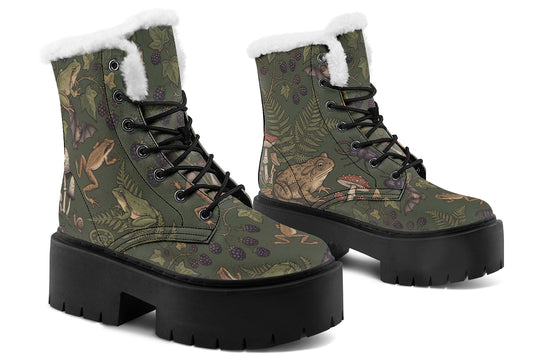 Toadstool Manor Platform Winter Boots