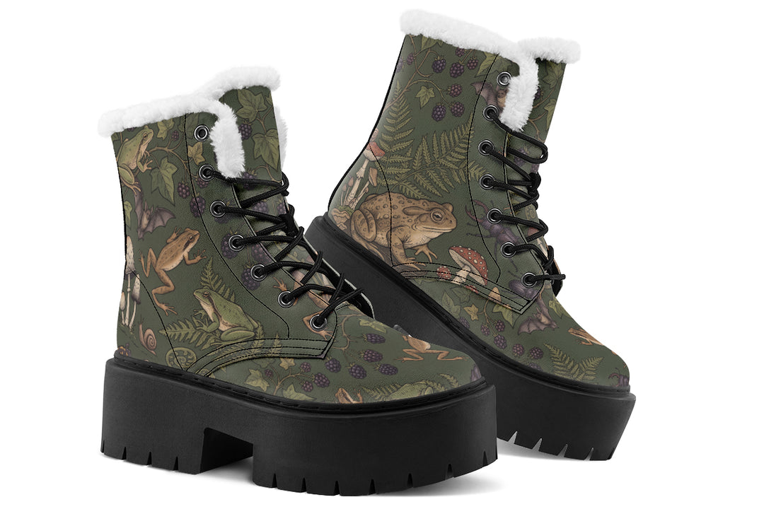 Toadstool Manor Platform Winter Boots