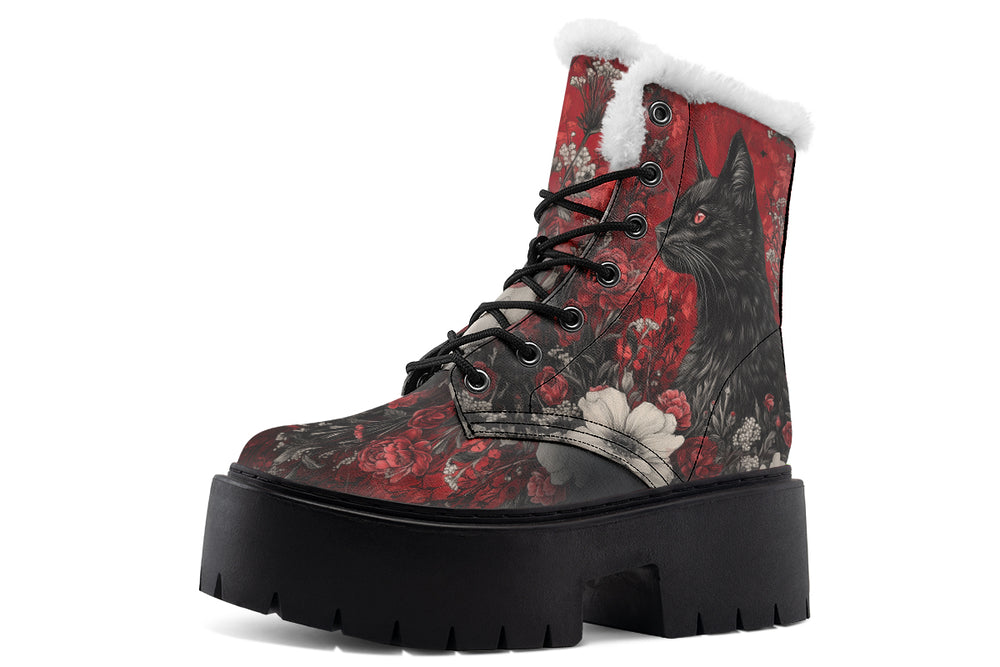 Twilight Cat Platform Winter Boots