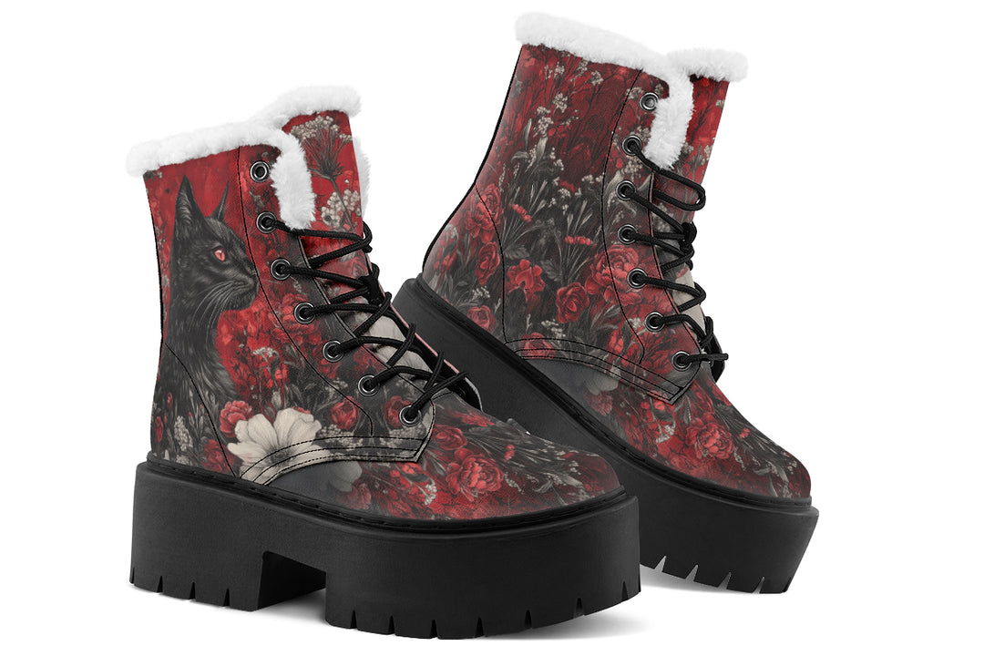 Twilight Cat Platform Winter Boots