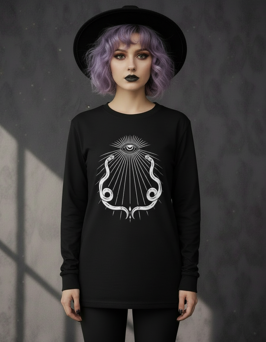 Serpents’ Gaze Long Sleeve Tee