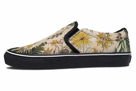 Fernwood Slipons - Comfortable Vegan Canvas Shoes with Easy Elastic In-Step