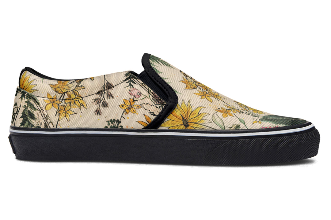 Fernwood Slipons - Comfortable Vegan Canvas Shoes with Easy Elastic In-Step