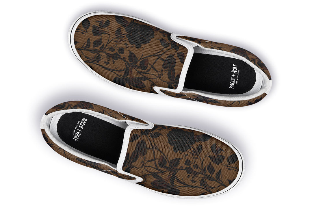 Sepia Rose Romance Slipons