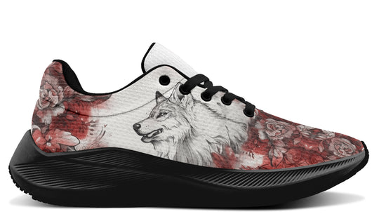 Crimson Wolf Sneakers