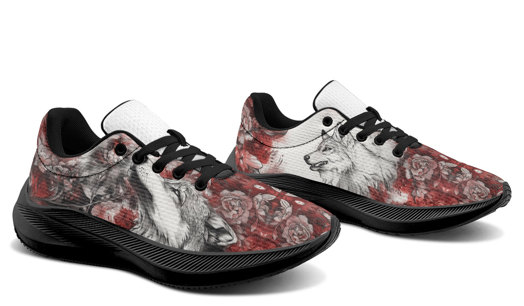 Crimson Wolf Sneakers