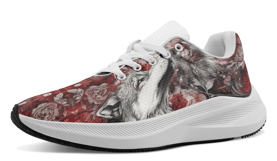 Crimson Wolf Sneakers