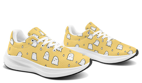Gold Ghost Party Sneakers