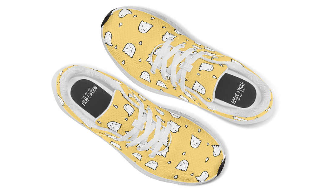 Gold Ghost Party Sneakers