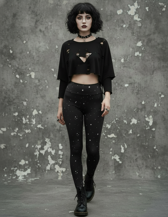 Starry Night Yoga Leggings