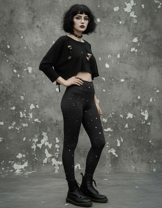 Starry Night Yoga Leggings