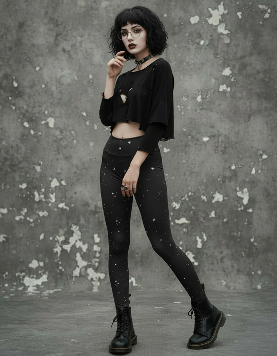 Starry Night Yoga Leggings