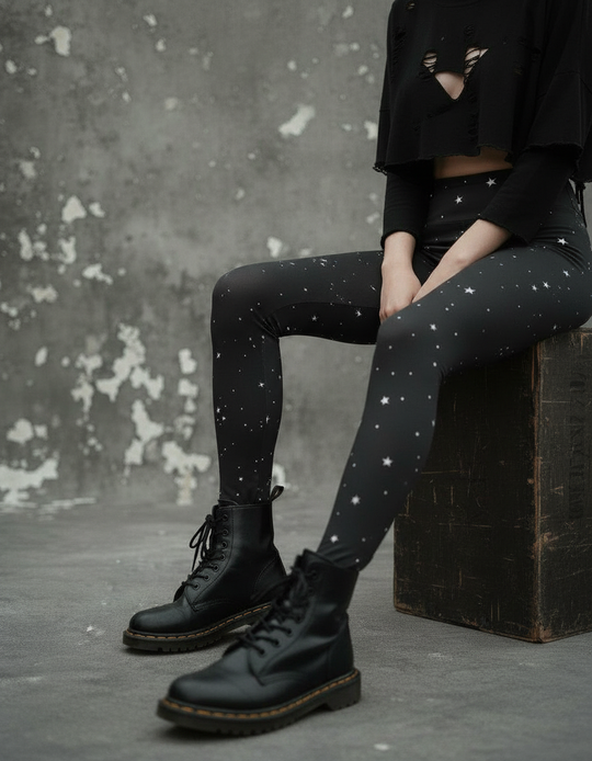 Starry Night Yoga Leggings