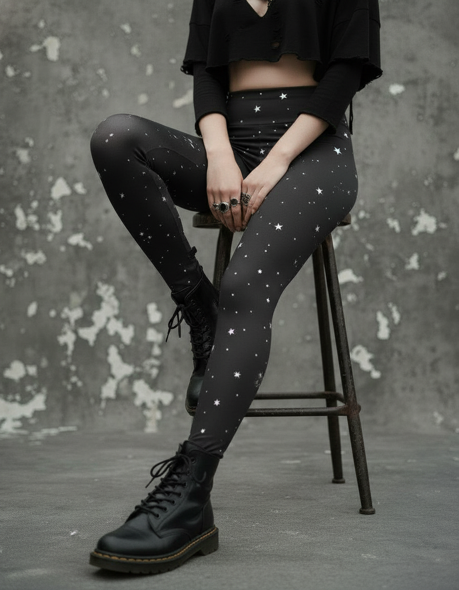 Starry Night Yoga Leggings