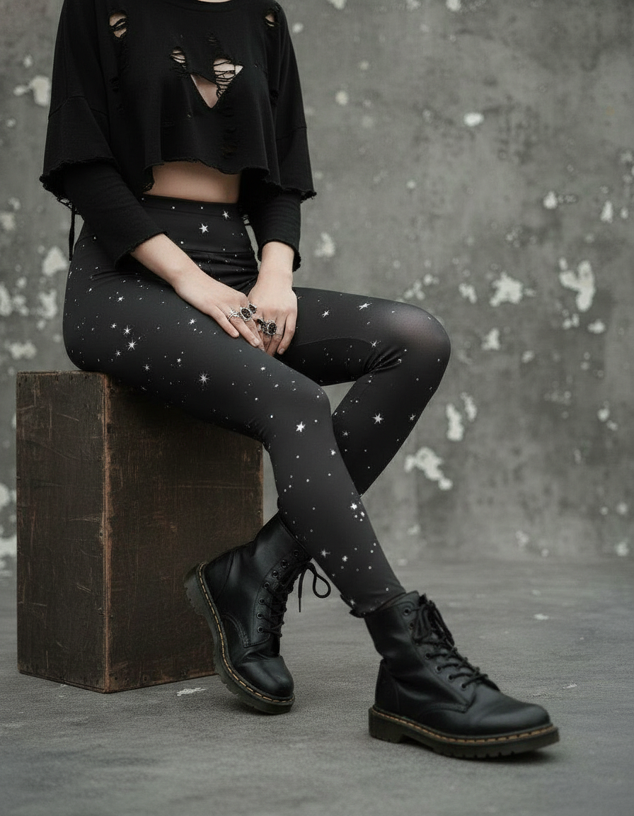 Starry Night Yoga Leggings