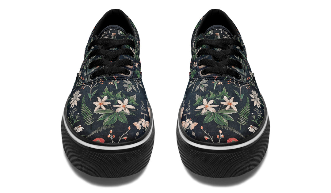 Apothecary Haven Street Sneakers - Premium Vegan Canvas Sneakers with Durable Waffle Soles