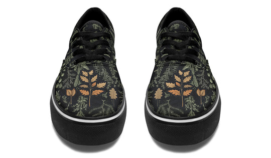 Autumn Memoir Street Sneakers - Premium Vegan Canvas Sneakers with Durable Waffle Soles