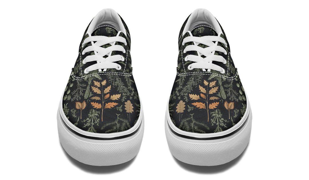 Autumn Memoir Street Sneakers - Premium Vegan Canvas Sneakers with Durable Waffle Soles