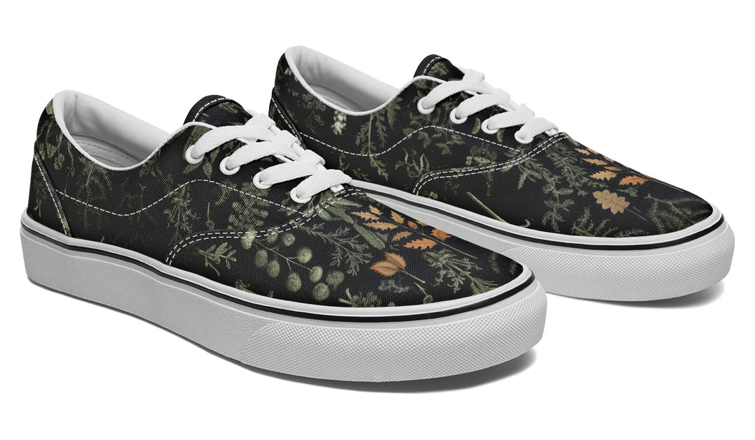 Autumn Memoir Street Sneakers - Premium Vegan Canvas Sneakers with Durable Waffle Soles