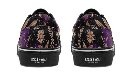 Galactic Bloom Street Sneakers - Premium Vegan Canvas Sneakers with Durable Waffle Soles