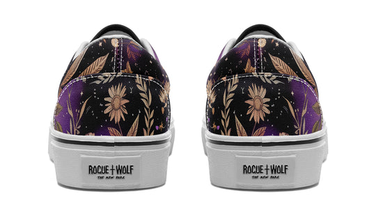 Galactic Bloom Street Sneakers - Premium Vegan Canvas Sneakers with Durable Waffle Soles