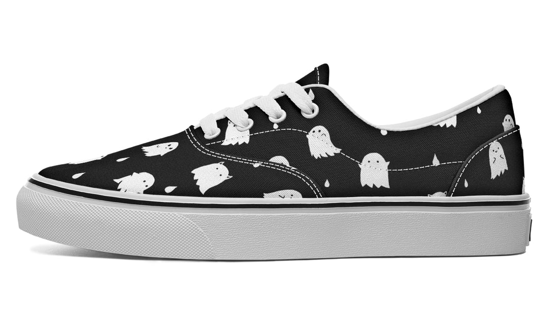 Ghost Party Street Sneakers - Premium Vegan Canvas Sneakers with Durable Waffle Soles