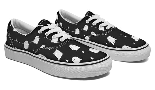 Ghost Party Street Sneakers - Premium Vegan Canvas Sneakers with Durable Waffle Soles