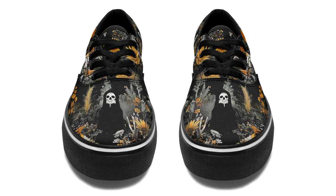 Grim’s Harvest Street Sneakers - Premium Vegan Canvas Sneakers with Durable Waffle Soles