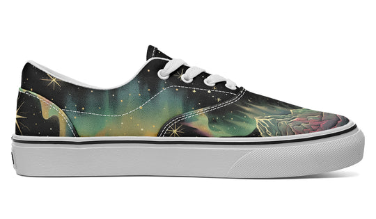 Northern Lights Street Sneakers - Premium Vegan Canvas Sneakers with Durable Waffle Soles