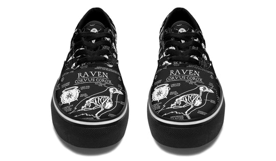 Raven Study Street Sneakers - Premium Vegan Canvas Sneakers with Durable Waffle Soles