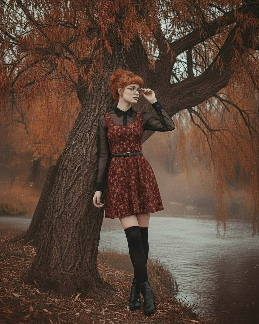 Umbral Wings Skater Dress