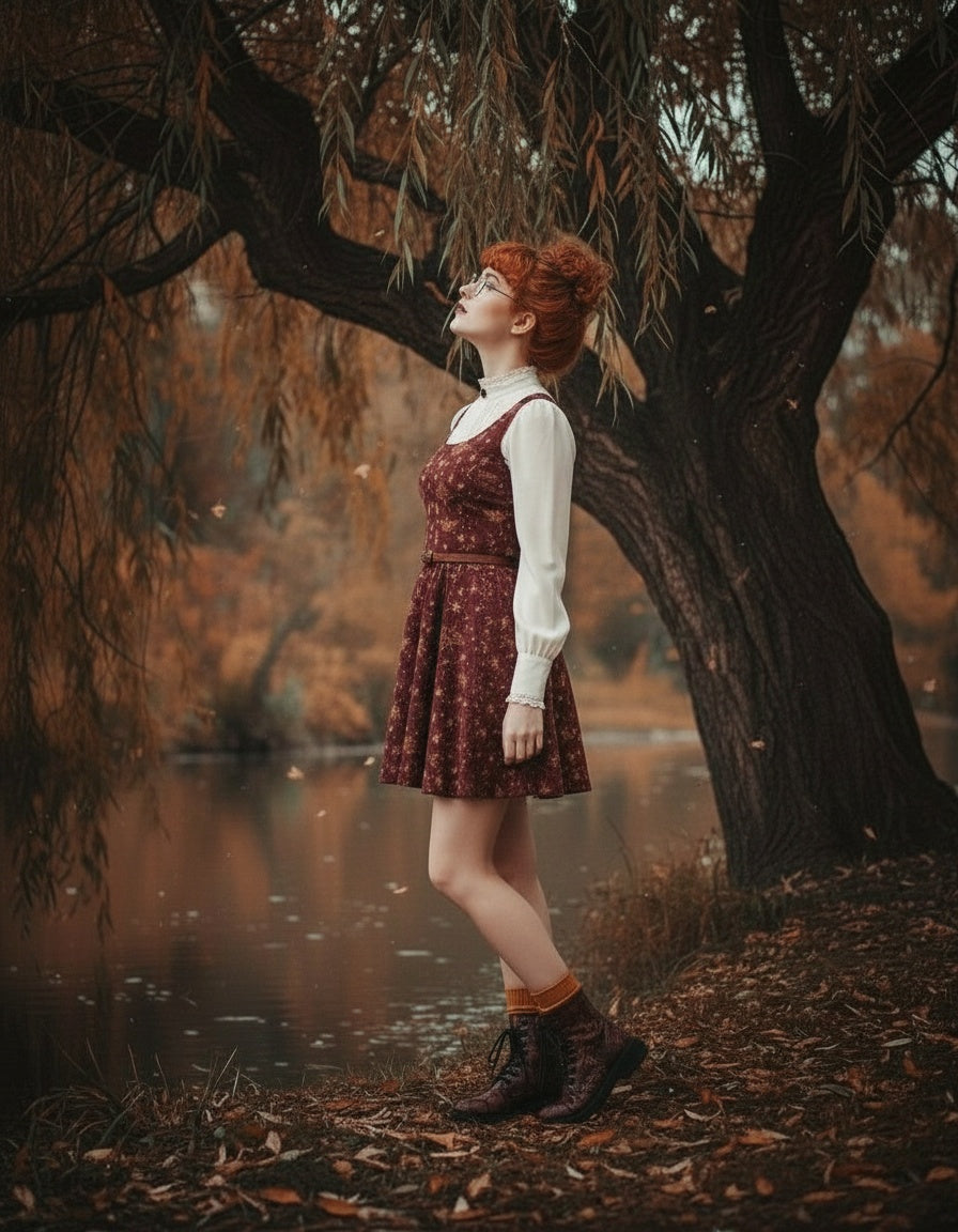 Umbral Wings Skater Dress