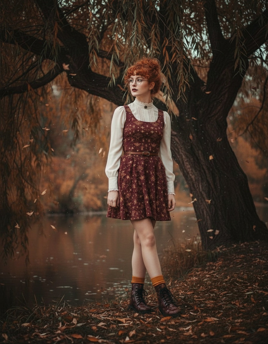 Umbral Wings Skater Dress